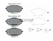 Souprava brzd, koutocova brzda TEXTAR 2569801-2577-00