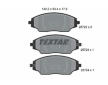 Souprava brzd, koutocova brzda TEXTAR 2572201-2414-00