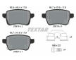 Souprava brzd, koutocova brzda TEXTAR 2581802-2717-00