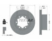 Souprava brzd, koutocova brzda TEXTAR 2279101-1434-00