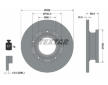 Souprava brzd, koutocova brzda TEXTAR 2560301-2607-00