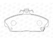 Sada brzdových destiček, kotoučová brzda CHAMPION 571438CH