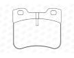 Sada brzdových destiček, kotoučová brzda CHAMPION 571912CH