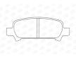 Sada brzdových destiček, kotoučová brzda CHAMPION 572424CH