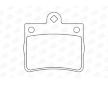 Sada brzdových destiček, kotoučová brzda CHAMPION 573053CH