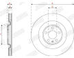 Brzdový kotouč JURID 563225JC