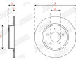 Brzdový kotouč JURID 563299JC