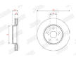 Brzdový kotouč JURID 563459JC