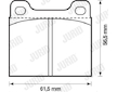 Sada brzdových destiček, kotoučová brzda JURID 571279J