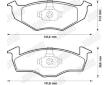 Sada brzdových destiček, kotoučová brzda JURID 571923J