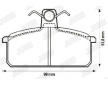 Sada brzdových destiček, kotoučová brzda JURID 572104J