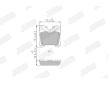 Sada brzdových destiček, kotoučová brzda JURID 572648J