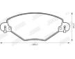Sada brzdových destiček, kotoučová brzda JURID 573027J