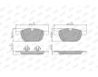 Sada brzdových destiček, kotoučová brzda JURID 573293J