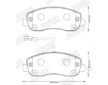 Sada brzdových destiček, kotoučová brzda JURID 573357J
