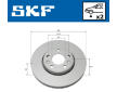 Brzdový kotouč SKF VKBD 80018 V2