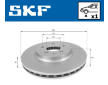 Brzdový kotouč SKF VKBD 80163 V1