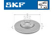 Brzdový kotouč SKF VKBD 80173 V2