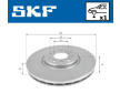 Brzdový kotouč SKF VKBD 80294 V1