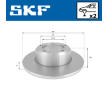 Brzdový kotouč SKF VKBD 80570 S2