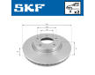 Brzdový kotouč SKF VKBD 80625 V2