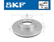 Brzdový kotouč SKF VKBD 80691 V1