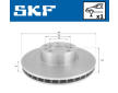 Brzdový kotouč SKF VKBD 80697 V1