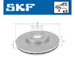 Brzdový kotouč SKF VKBD 80699 V2