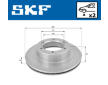 Brzdový kotouč SKF VKBD 80718 V2