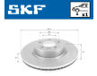 Brzdový kotouč SKF VKBD 80805 V1