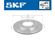 Brzdový kotouč SKF VKBD 80813 V2