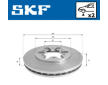 Brzdový kotouč SKF VKBD 80910 V2