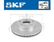 Brzdový kotouč SKF VKBD 80953 V2