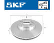 Brzdový kotouč SKF VKBD 81077 V1