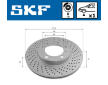 Brzdový kotúč SKF VKBD 81223 V1