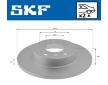 Brzdový kotouč SKF VKBD 90115 S2