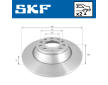 Brzdový kotouč SKF VKBD 90209 S2