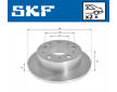 Brzdový kotouč SKF VKBD 90240 S2