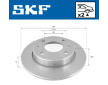 Brzdový kotouč SKF VKBD 90285 S2