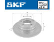 Brzdový kotouč SKF VKBD 90466 S2