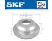 Brzdový kotouč SKF VKBD 90483 V2