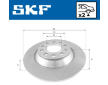 Brzdový kotouč SKF VKBD 90596 S2