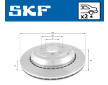 Brzdový kotouč SKF VKBD 90599 V2