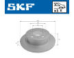 Brzdový kotúč SKF VKBD 90667 S1