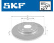 Brzdový kotouč SKF VKBD 90711 S2