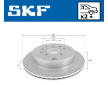 Brzdový kotouč SKF VKBD 90747 V2