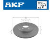 Brzdový kotouč SKF VKBD 90768 V1