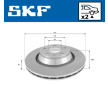 Brzdový kotouč SKF VKBD 90782 V2