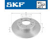 Brzdový kotouč SKF VKBD 90884 S2