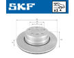 Brzdový kotouč SKF VKBD 91006 V1